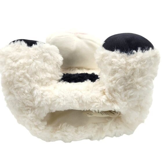 This & That Cow Hand Puppet 10" Black & White Sheepskin Plush Stuffed Toy 3+ - Picture 6 of 7